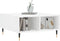 vidaXL - Salontafel - 60x60x30 - cm - bewerkt - hout - hoogglans - wit