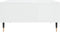 vidaXL - Salontafel - 60x60x30 - cm - bewerkt - hout - hoogglans - wit