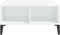 vidaXL - Salontafel - 60x60x30 - cm - bewerkt - hout - hoogglans - wit