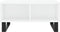 vidaXL - Salontafel - 60x60x30 - cm - bewerkt - hout - hoogglans - wit