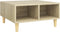 vidaXL - Salontafel - 60x60x30 - cm - bewerkt - hout - sonoma - eikenkleurig