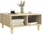 vidaXL - Salontafel - 60x60x30 - cm - bewerkt - hout - sonoma - eikenkleurig