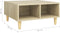 vidaXL - Salontafel - 60x60x30 - cm - bewerkt - hout - sonoma - eikenkleurig