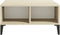 vidaXL - Salontafel - 60x60x30 - cm - bewerkt - hout - wit - en - sonoma - eikenkleurig