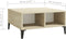vidaXL - Salontafel - 60x60x30 - cm - bewerkt - hout - wit - en - sonoma - eikenkleurig