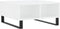 vidaXL - Salontafel - 60x60x30 - cm - bewerkt - hout - wit