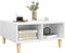 vidaXL - Salontafel - 60x60x30 - cm - bewerkt - hout - wit