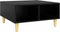vidaXL - Salontafel - 60x60x30 - cm - bewerkt - hout - zwart