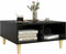 vidaXL - Salontafel - 60x60x30 - cm - bewerkt - hout - zwart