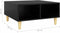 vidaXL - Salontafel - 60x60x30 - cm - bewerkt - hout - zwart
