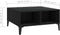 vidaXL - Salontafel - 60x60x30 - cm - bewerkt - hout - zwart