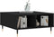 vidaXL - Salontafel - 60x60x30 - cm - bewerkt - hout - zwart