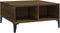 vidaXL - Salontafel - 60x60x30 - cm - spaanplaat - bruin - eikenkleur