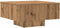 vidaXL - Salontafel - 60x60x31,5 - cm - bewerkt - hout - artisanaal - eikenkleur