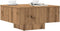 vidaXL - Salontafel - 60x60x31,5 - cm - bewerkt - hout - artisanaal - eikenkleur