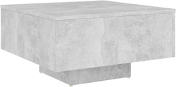 vidaXL - Salontafel - 60x60x31,5 - cm - bewerkt - hout - betongrijs