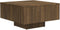 vidaXL - Salontafel - 60x60x31,5 - cm - bewerkt - hout - bruin - eikenkleur