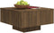 vidaXL - Salontafel - 60x60x31,5 - cm - bewerkt - hout - bruin - eikenkleur
