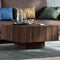 vidaXL - Salontafel - 60x60x31,5 - cm - bewerkt - hout - bruin - eikenkleur