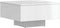 vidaXL - Salontafel - 60x60x31,5 - cm - bewerkt - hout - hoogglans - wit
