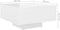 vidaXL - Salontafel - 60x60x31,5 - cm - bewerkt - hout - hoogglans - wit