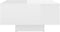 vidaXL - Salontafel - 60x60x31,5 - cm - bewerkt - hout - hoogglans - wit
