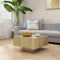 vidaXL - Salontafel - 60x60x31,5 - cm - bewerkt - hout - sonoma - eikenkleurig