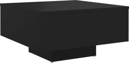 vidaXL - Salontafel - 60x60x31,5 - cm - spaanplaat - zwart