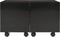vidaXL - Salontafel - 60x60x35 - cm - bewerkt - hout - hoogglans - zwart