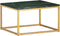 vidaXL - Salontafel - 60x60x35 - cm - echt - steen - met - marmeren - textuur - groen