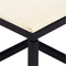 vidaXL - Salontafel - 60x60x35 - cm - echt - steen - met - marmeren - textuur - wit