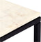 vidaXL - Salontafel - 60x60x35 - cm - echt - steen - met - marmeren - textuur - wit