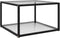 vidaXL - Salontafel - 60x60x35 - cm - gehard - glas - transparant