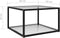 vidaXL - Salontafel - 60x60x35 - cm - gehard - glas - transparant