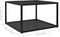 vidaXL - Salontafel - 60x60x35 - cm - gehard - glas - zwart