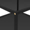vidaXL - Salontafel - 60x60x35 - cm - gehard - glas - zwart