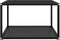 vidaXL - Salontafel - 60x60x35 - cm - gehard - glas - zwart