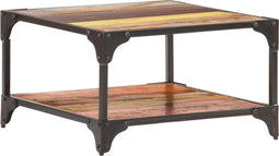 vidaXL - Salontafel - 60x60x35 - cm - massief - gerecycled - hout