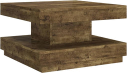vidaXL - Salontafel - 60x60x35 - cm - MDF - donkerbruin