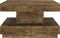 vidaXL - Salontafel - 60x60x35 - cm - MDF - donkerbruin