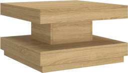 vidaXL - Salontafel - 60x60x35 - cm - MDF - lichtbruin