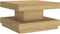 vidaXL - Salontafel - 60x60x35 - cm - MDF - lichtbruin