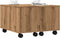 vidaXL - Salontafel - 60x60x38 - cm - bewerkt - hout - artisanaal - eikenkleurig