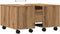 vidaXL - Salontafel - 60x60x38 - cm - bewerkt - hout - artisanaal - eikenkleurig