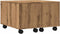 vidaXL - Salontafel - 60x60x38 - cm - bewerkt - hout - artisanaal - eikenkleurig