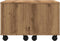 vidaXL - Salontafel - 60x60x38 - cm - bewerkt - hout - artisanaal - eikenkleurig
