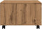 vidaXL - Salontafel - 60x60x38 - cm - bewerkt - hout - artisanaal - eikenkleurig