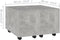 vidaXL - Salontafel - 60x60x38 - cm - bewerkt - hout - betongrijs