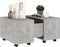 vidaXL - Salontafel - 60x60x38 - cm - bewerkt - hout - betongrijs