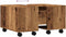 vidaXL - Salontafel - 60x60x38 - cm - bewerkt - hout - oud - houtkleurig